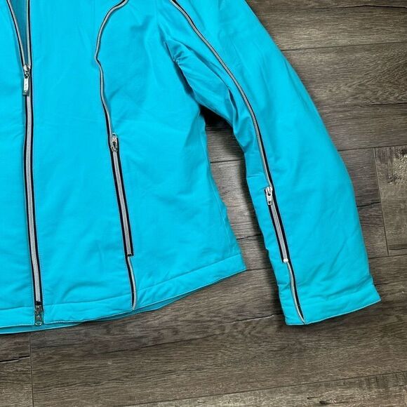 Skea Women’s Size 12 Paris Vail Snow Jacket Teal Blue Full Zip Outerwear - Picture 3 of 12